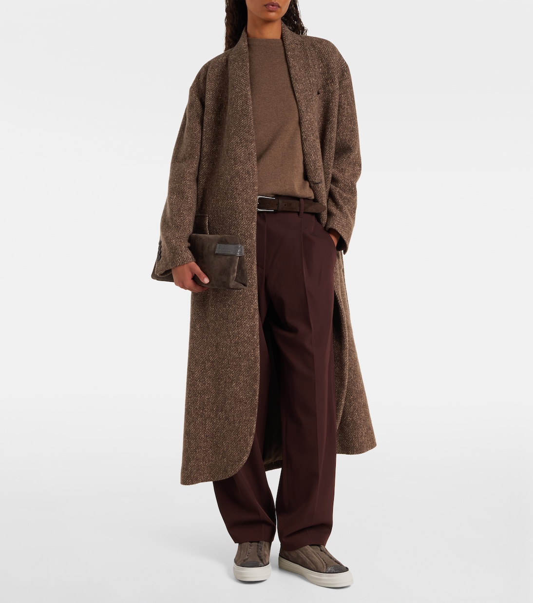 Monili suede slip-on shoes | Brunello Cucinelli