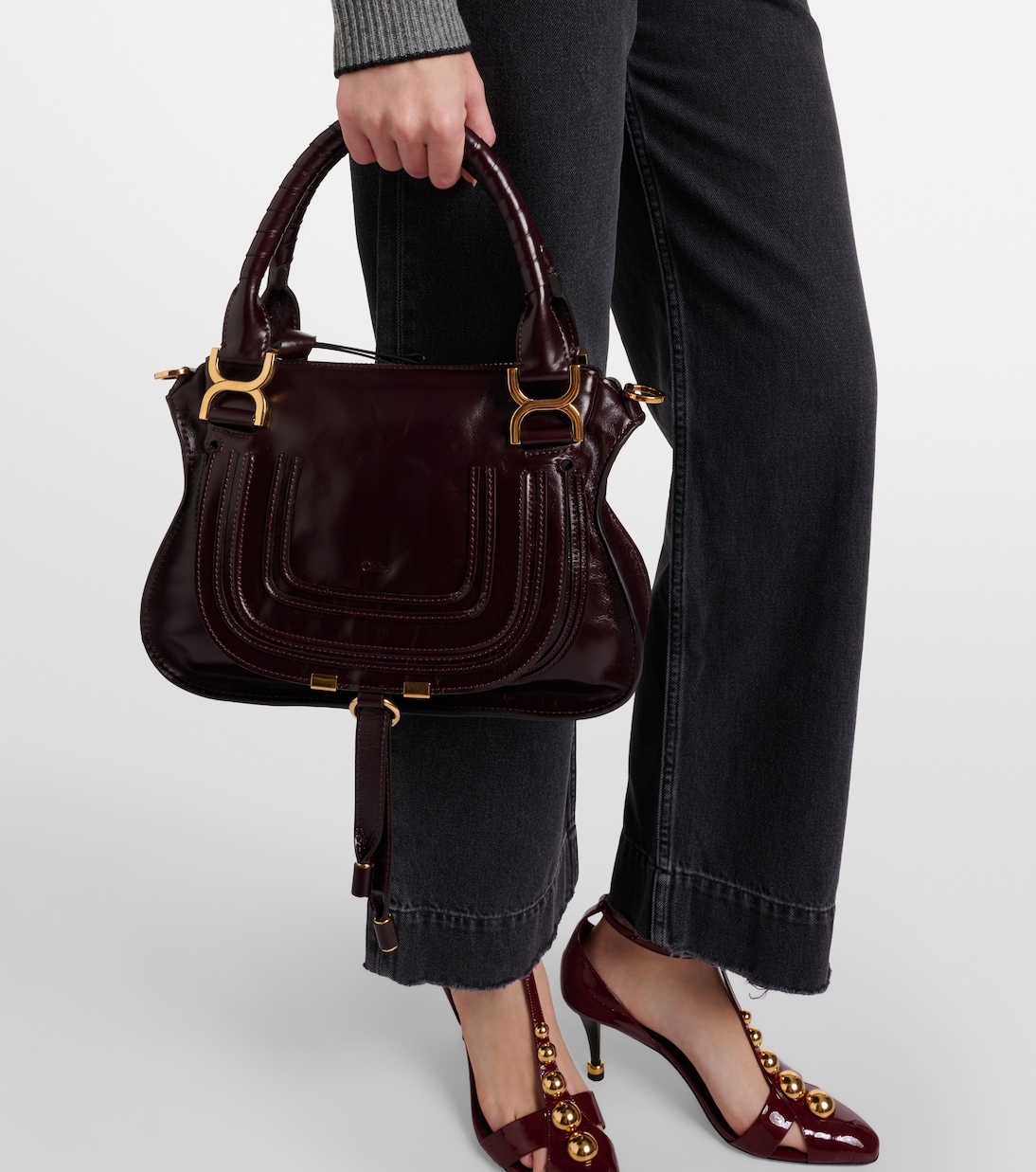 SchultertascheMarcie Small aus Leder | Chloé