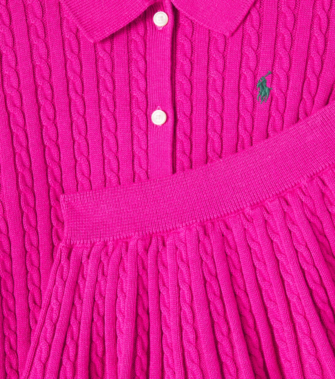 Cable-knit cotton cardigan and skirt set | Polo Ralph Lauren Kids