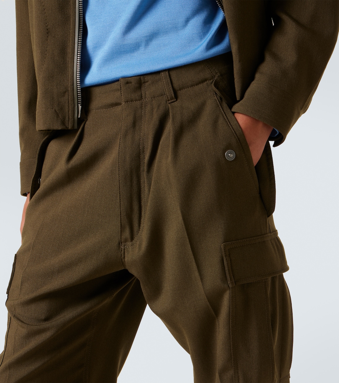 Wool, cashmere, and silk cargo pants | Tom Ford