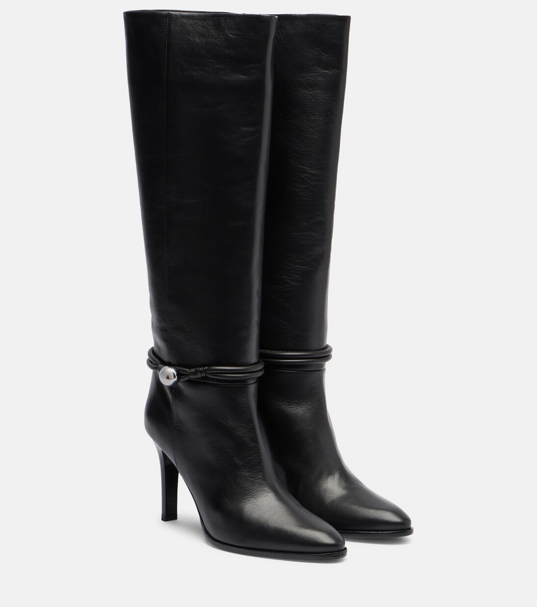 Ieva Button 90 leather knee-high boots | Isabel Marant
