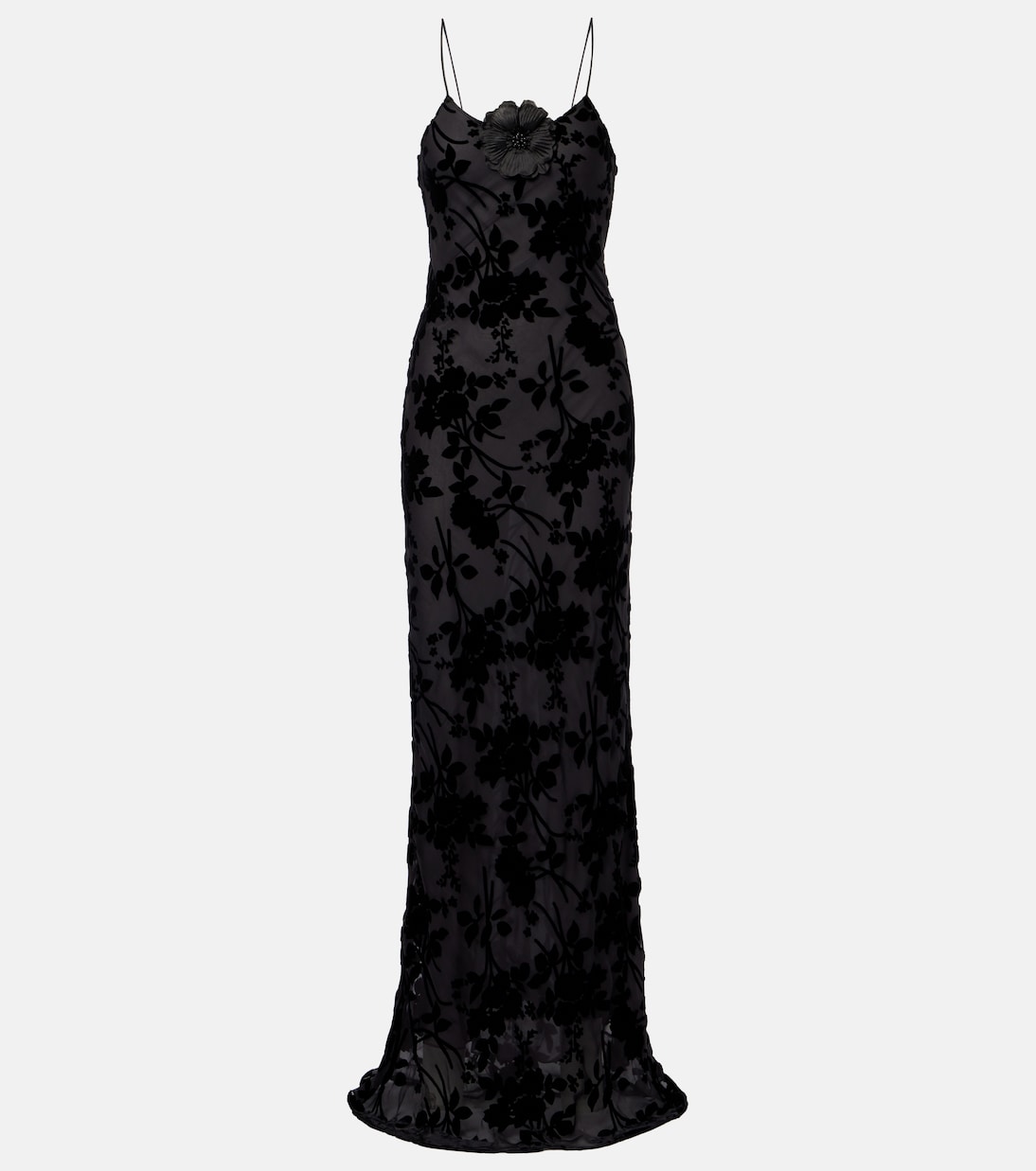 Devoré floral velvet gown | Rodarte