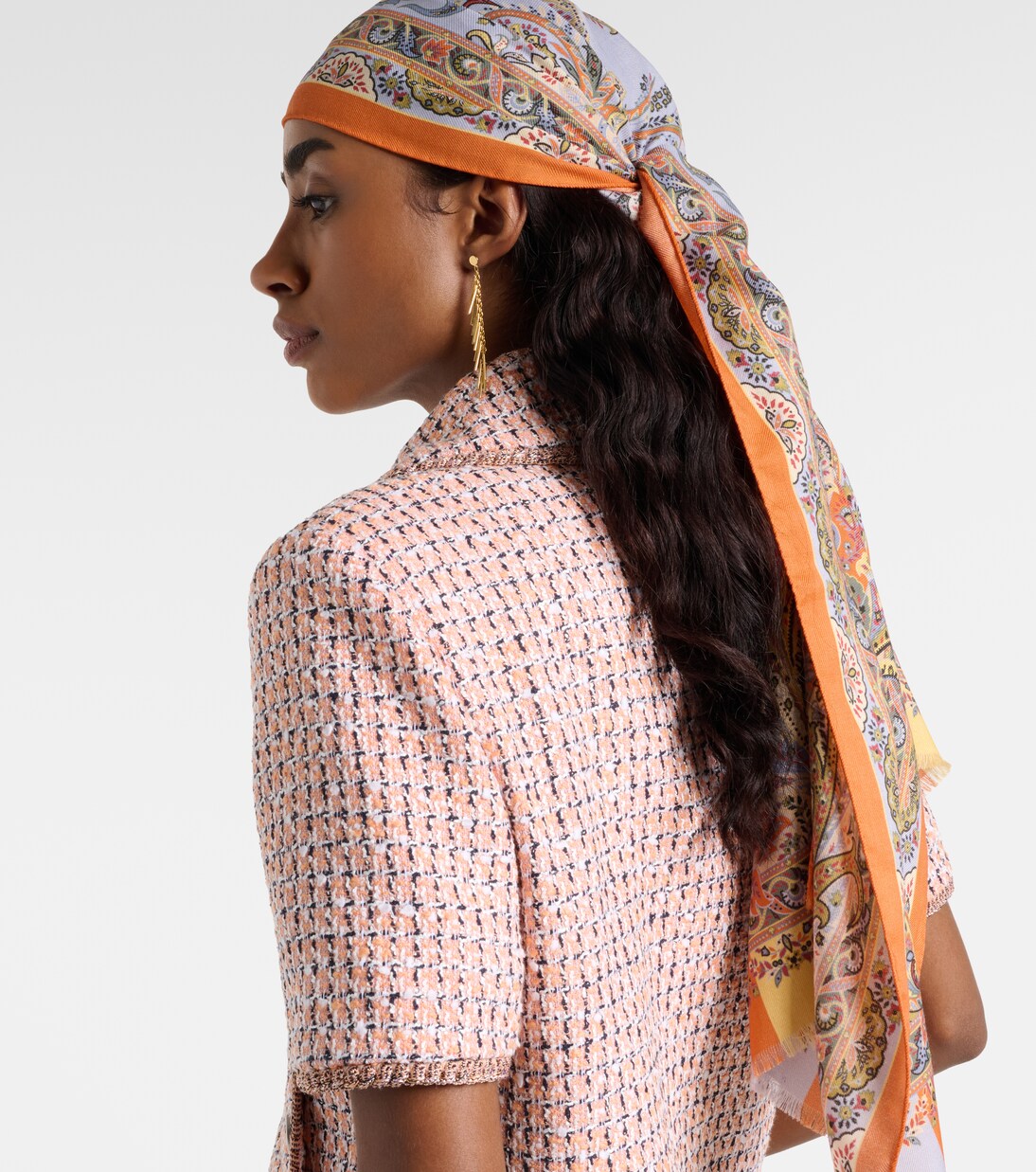 Floral wool and silk scarf  | Etro