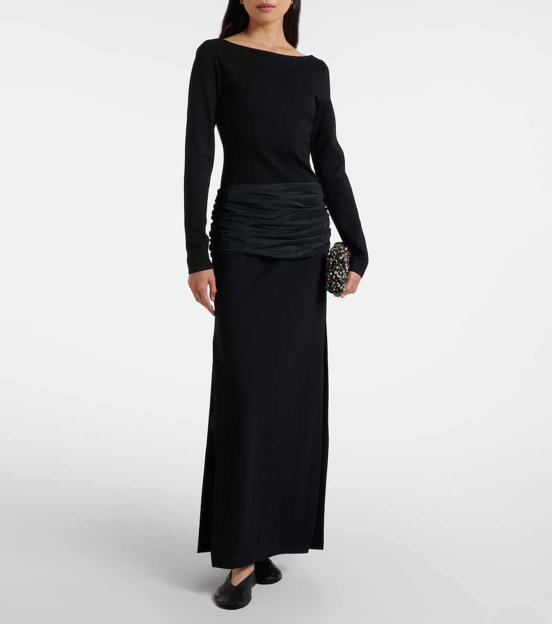 Holland draped maxi dress | Staud