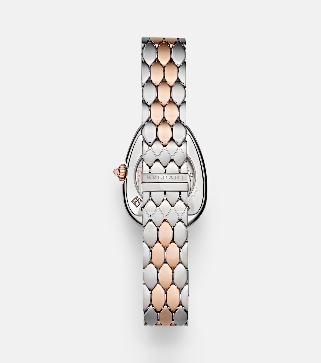 Uhr Serpenti Seduttori mit 18kt Roségold, Diamanten und Rubellit | Bvlgari