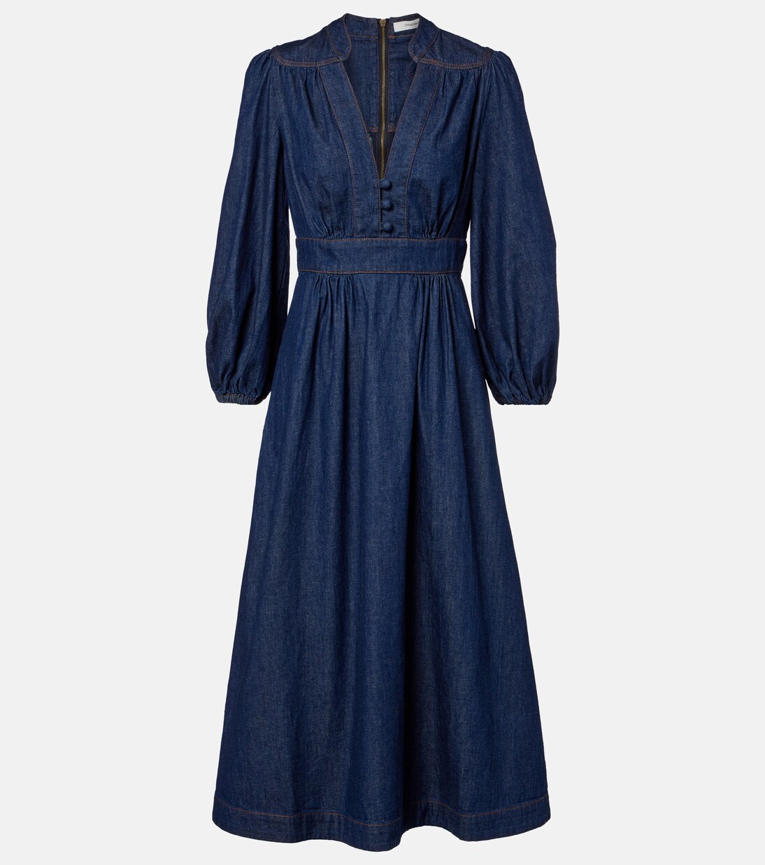 Awaken denim midi dress | Zimmermann