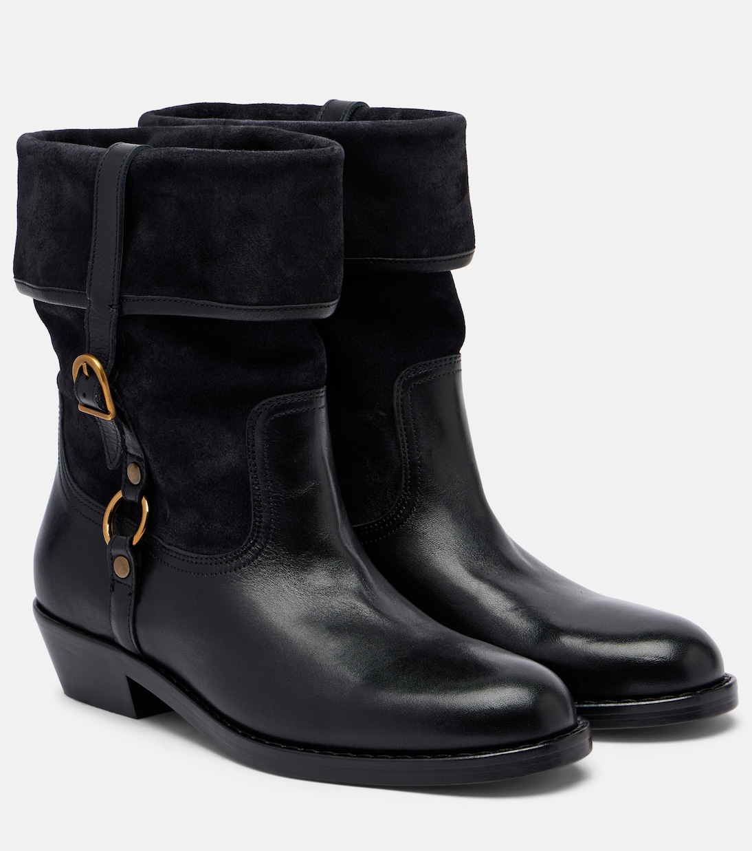 Ildra 35 leather and suede ankle boots | Isabel Marant