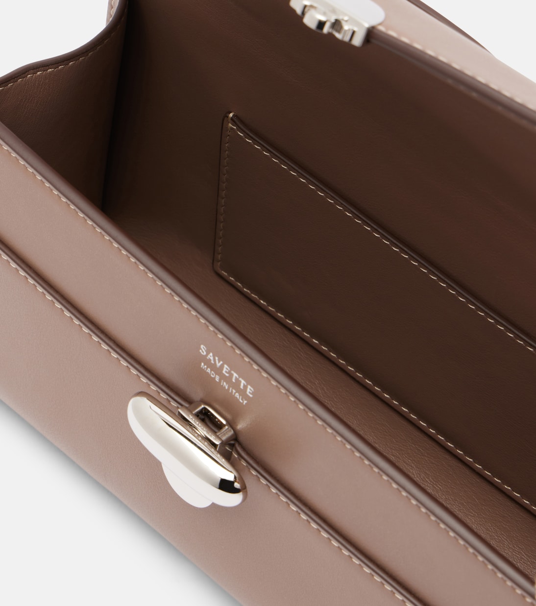 Symmetry leather top-handle bag | Savette