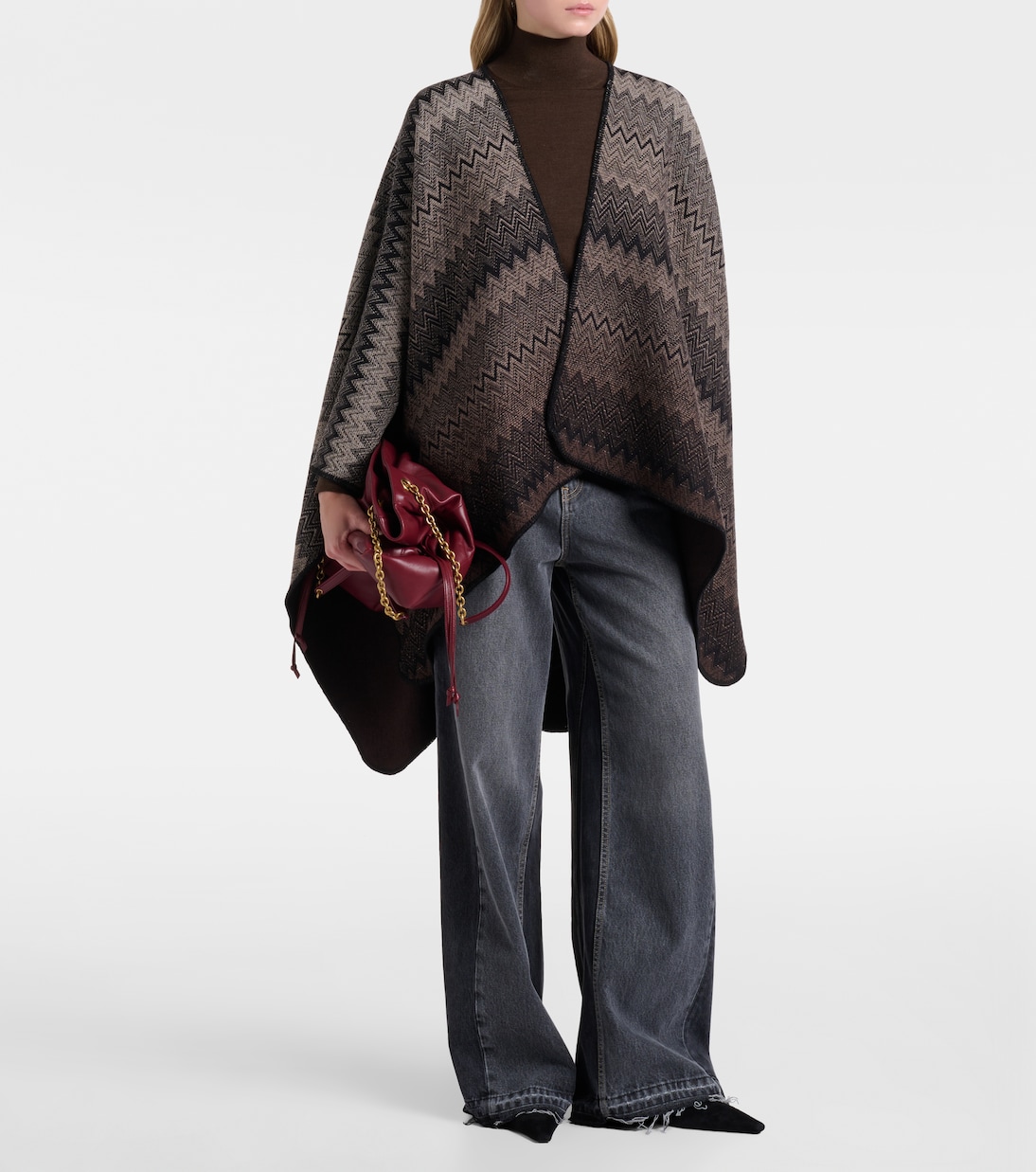 Cape Zig Zag en laine | Missoni