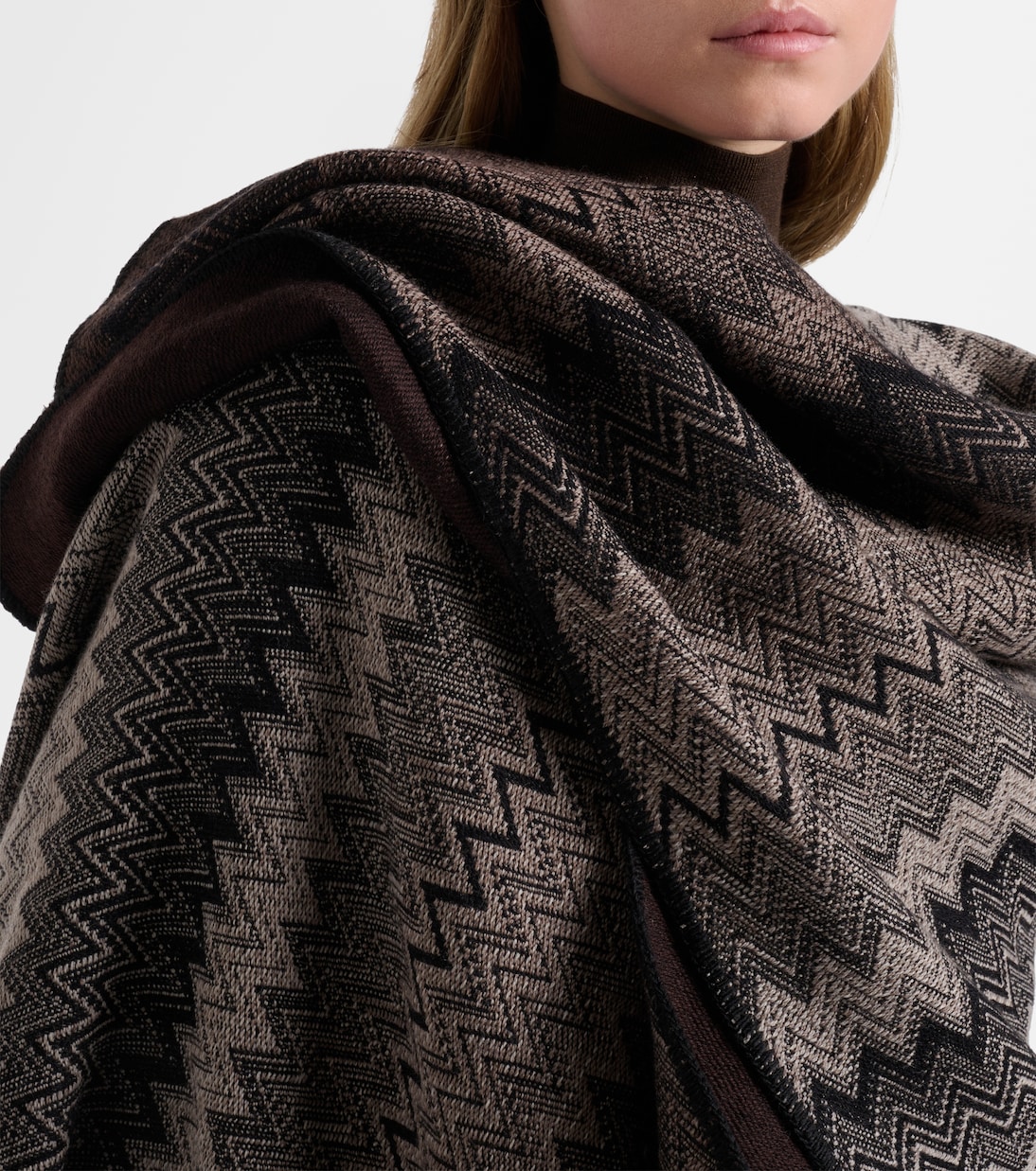 Cape Zig Zag en laine | Missoni