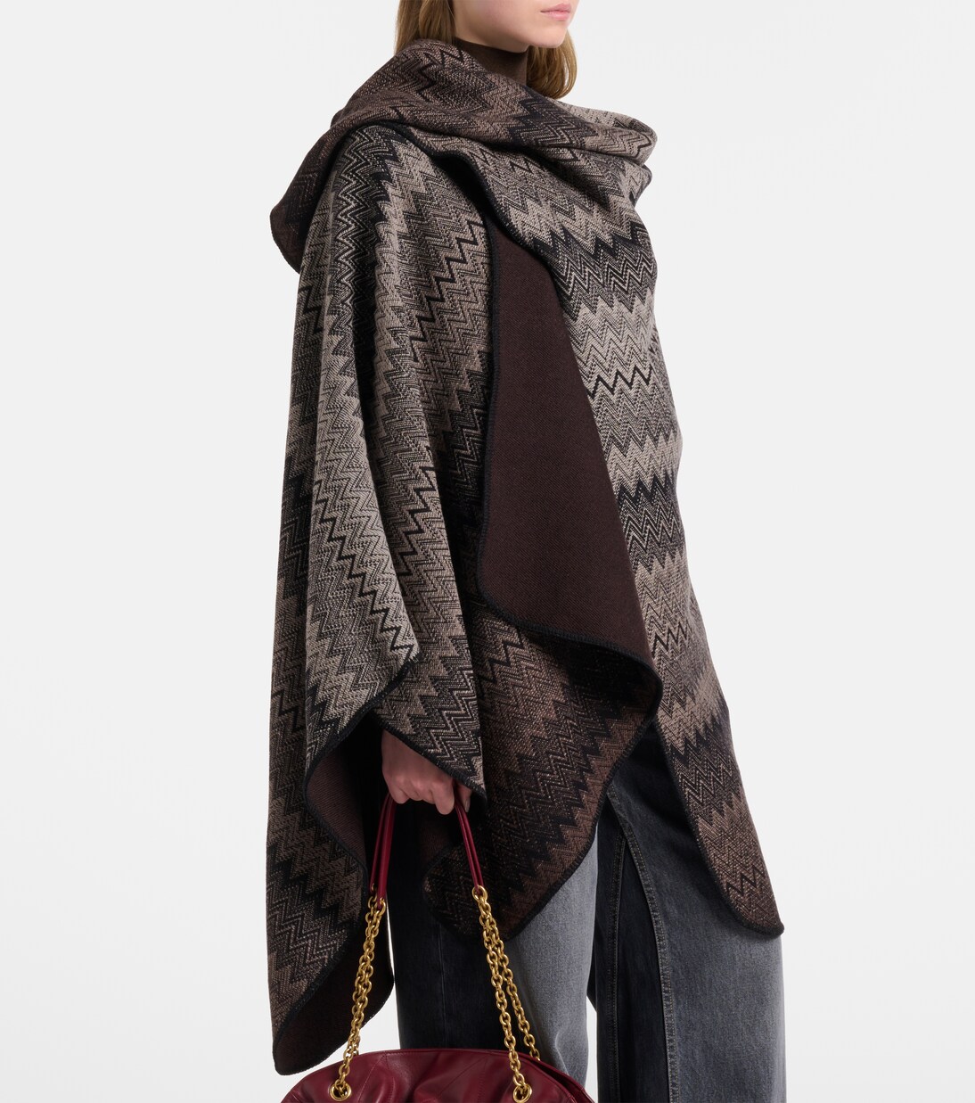 Cape Zig Zag en laine | Missoni