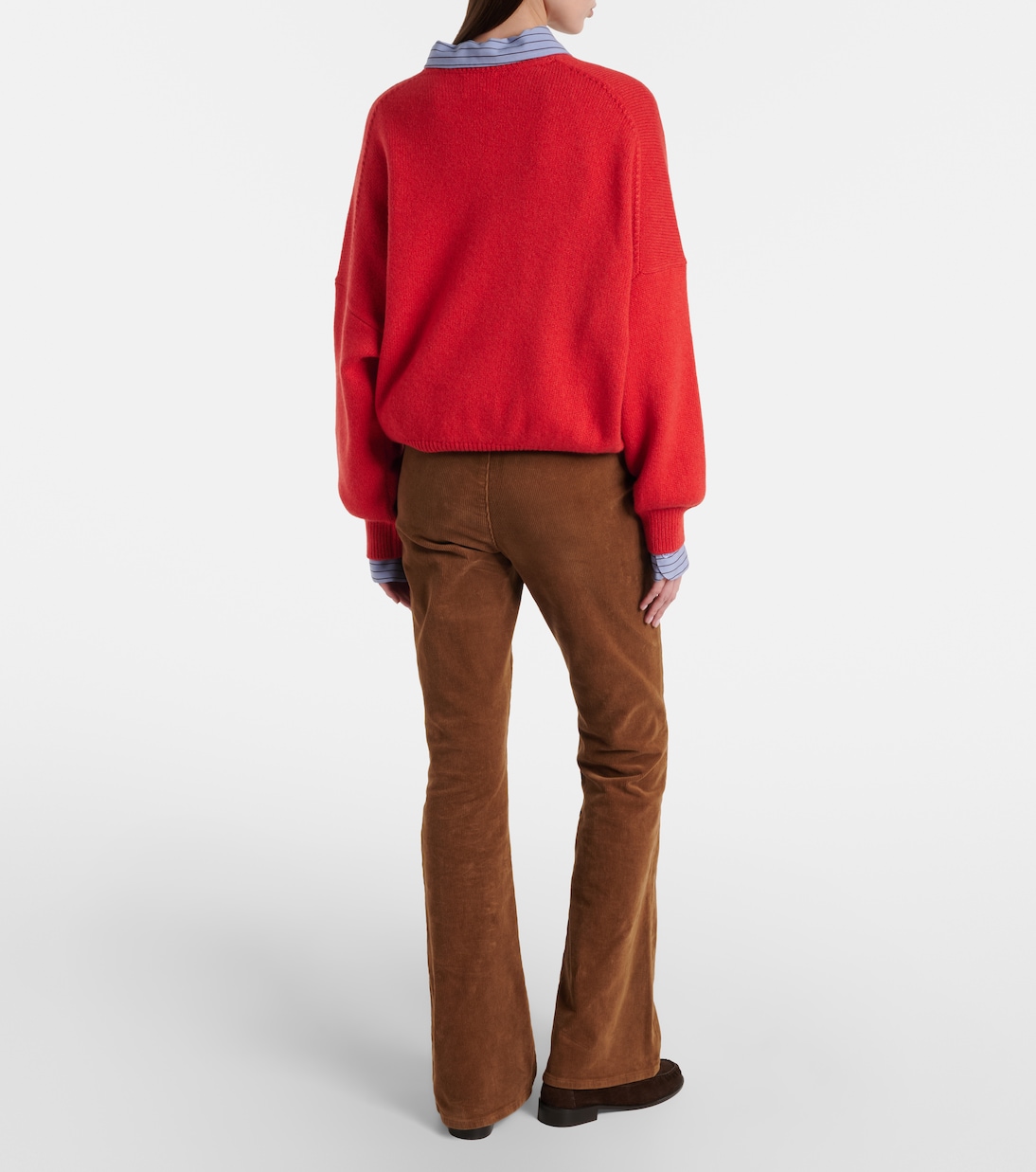 Pantaloni flared Beverly Off-Duty in velluto a coste | Veronica Beard