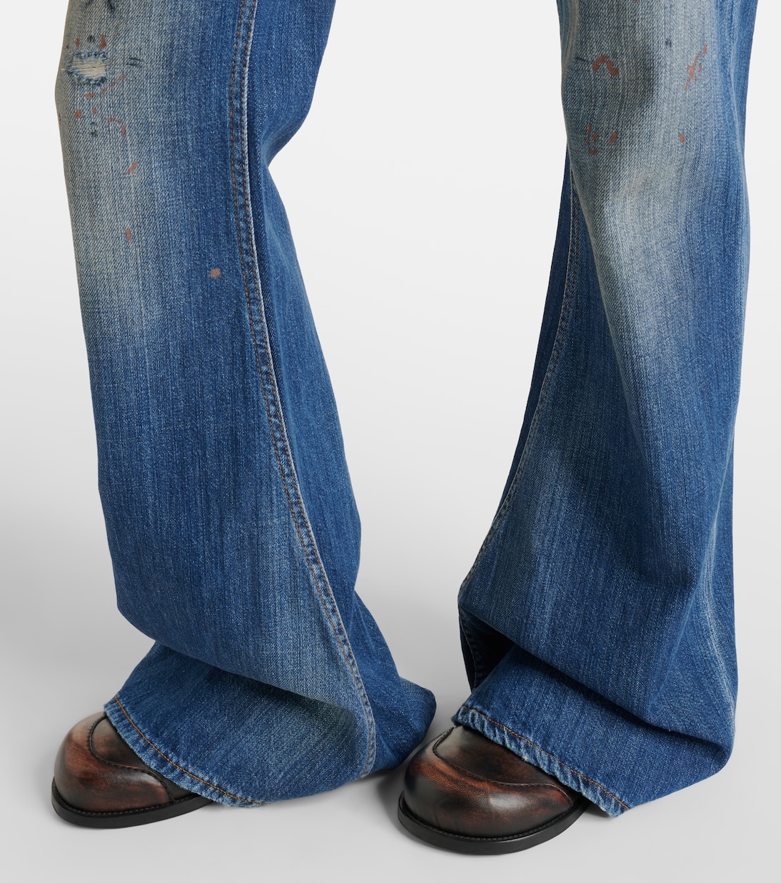 2025F distressed flared jeans | Acne Studios