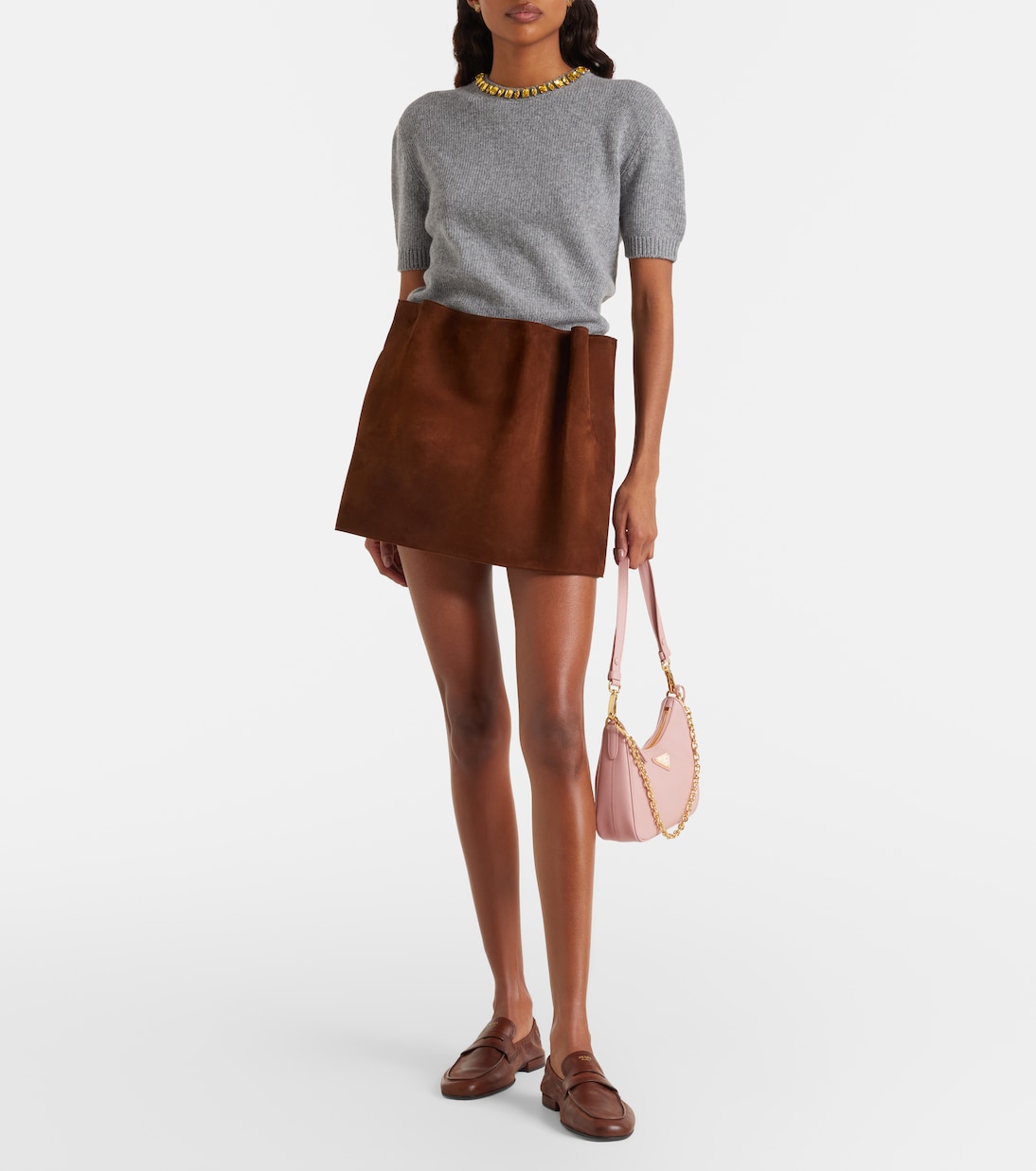 Prada Re-Edition Mini leather shoulder bag | Prada