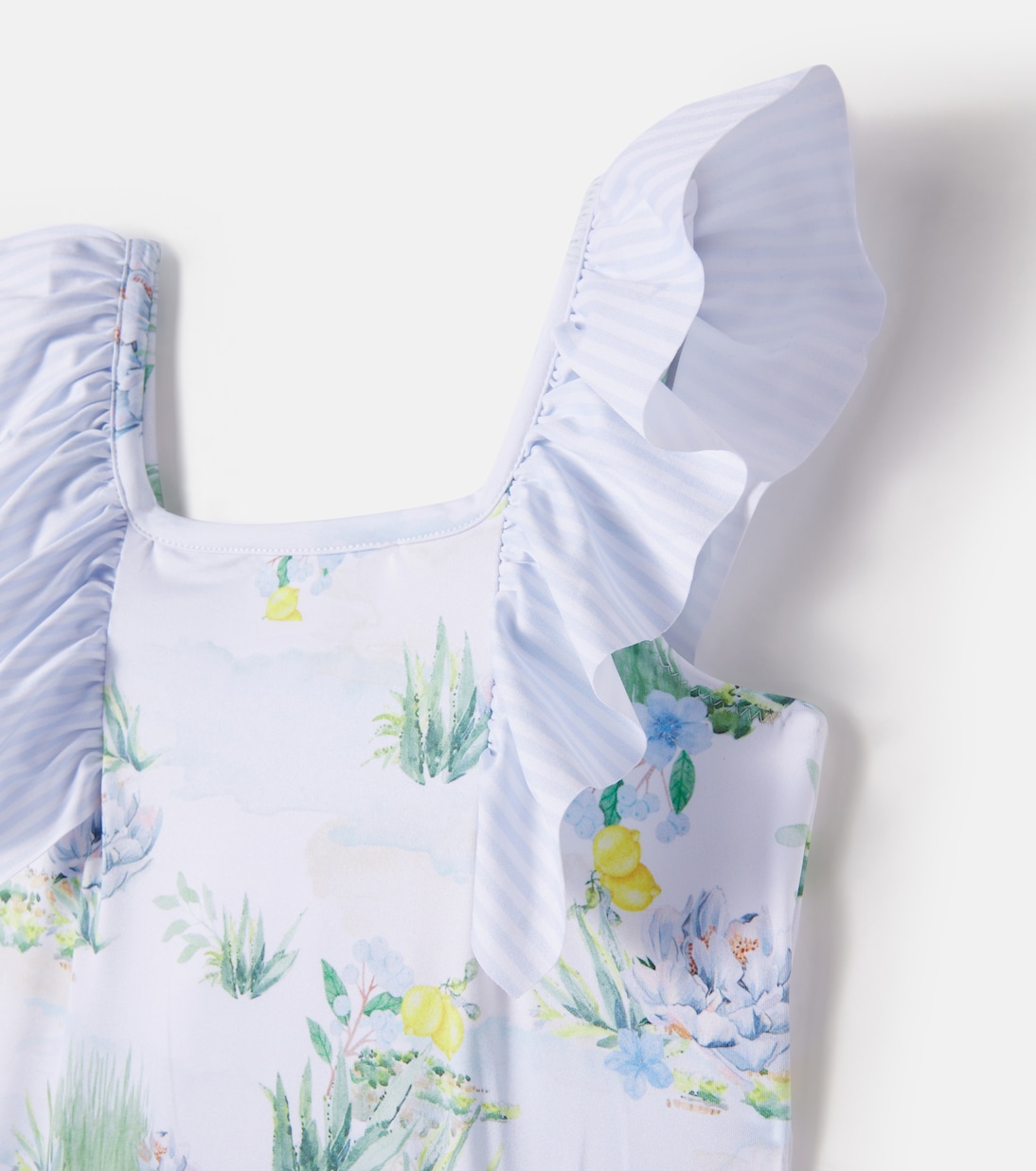 Printed ruffled swimsuit | Patachou