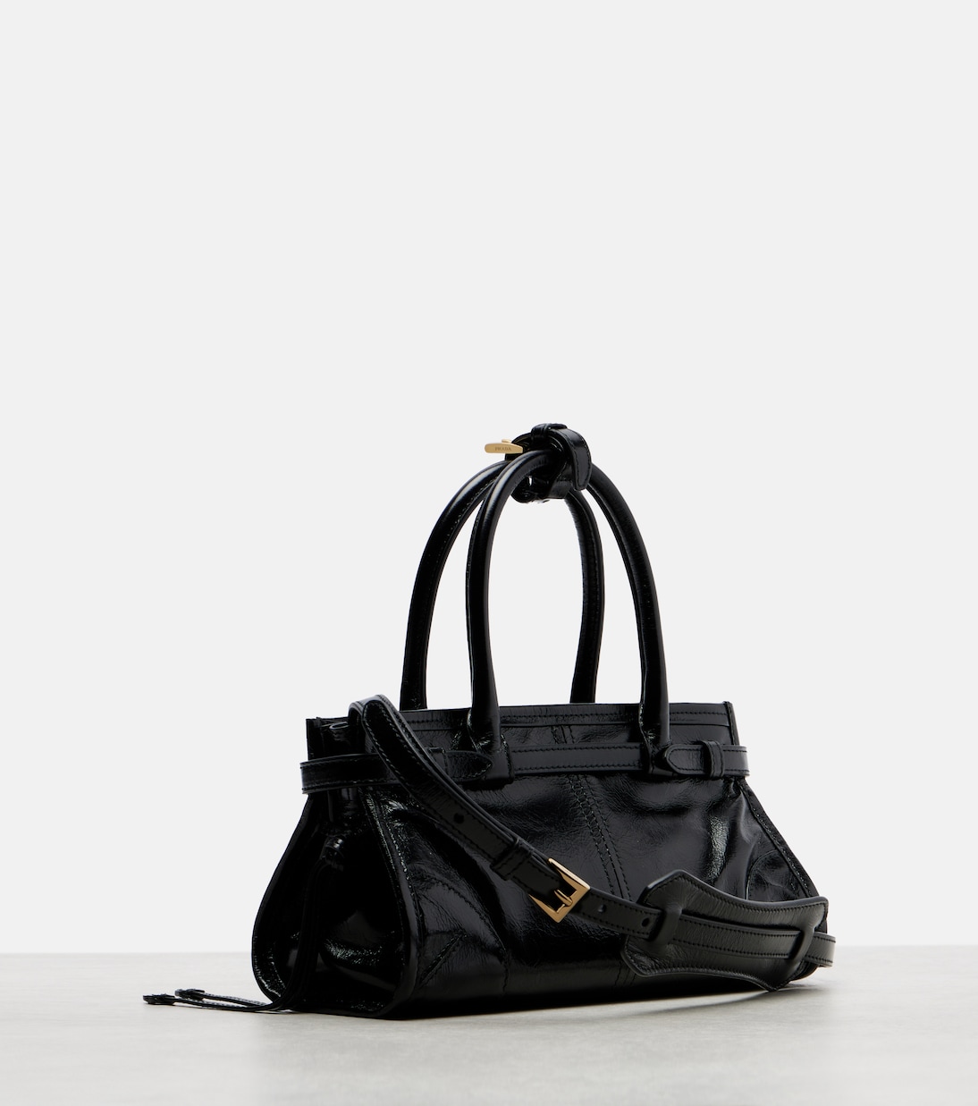 Prada Bonnie Mini leather top-handle bag | Prada