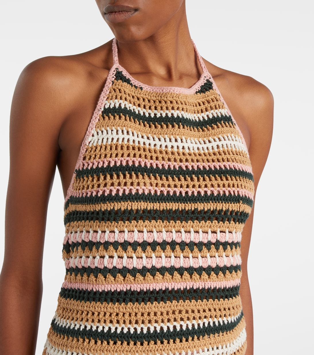 Crochet halterneck cotton top | The Upside