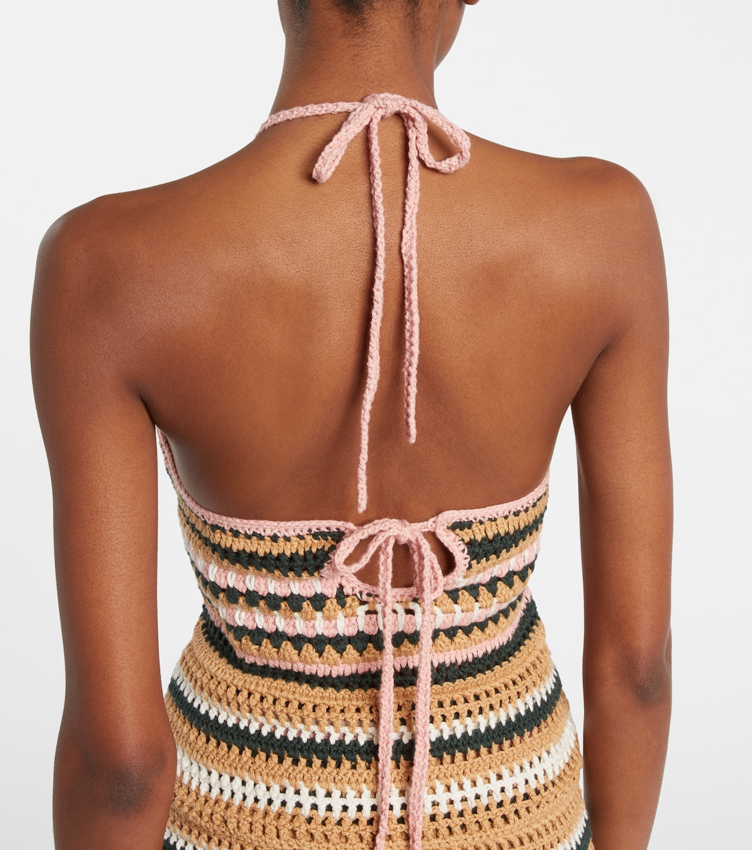 Crochet halterneck cotton top | The Upside