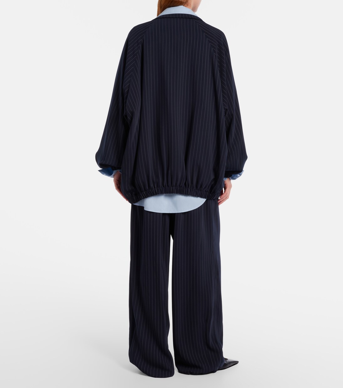 Oakdale pinstripe wide-leg pants | The Frankie Shop