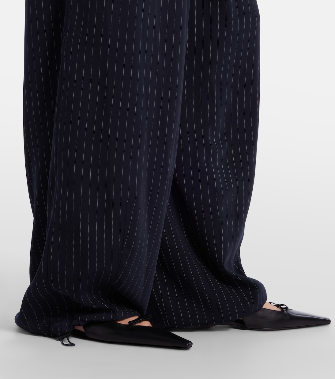 Oakdale pinstripe wide-leg pants | The Frankie Shop