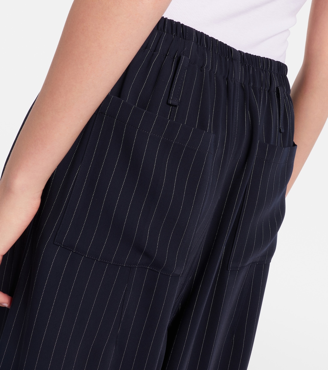 Oakdale pinstripe wide-leg pants | The Frankie Shop