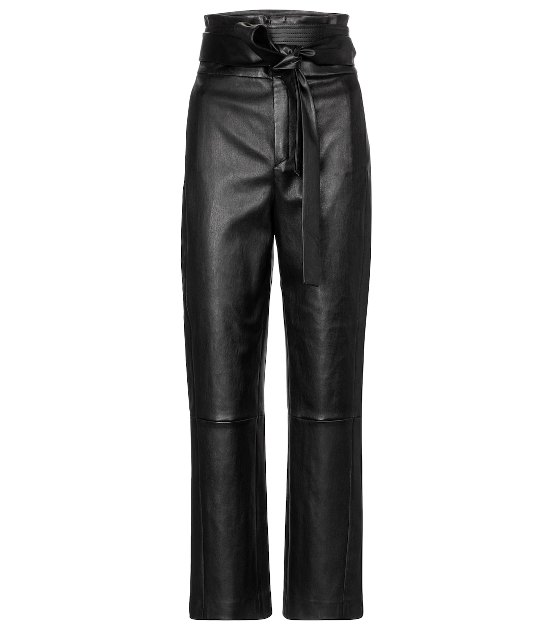 Pantalon Katousha à taille haute en cuir | Stouls
