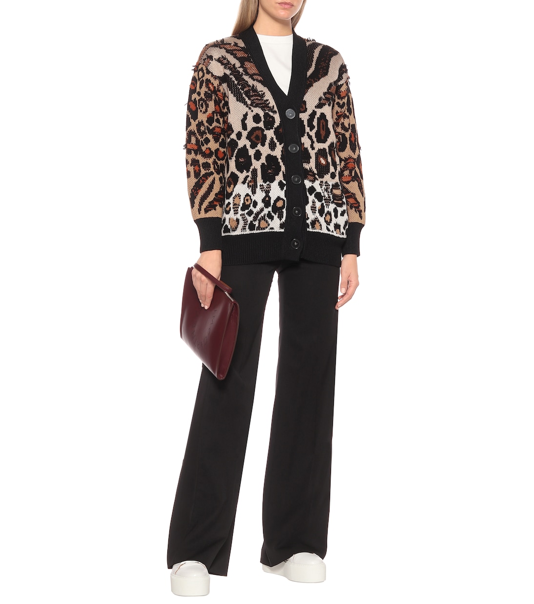 Animal-jacquard cardigan | Stella McCartney