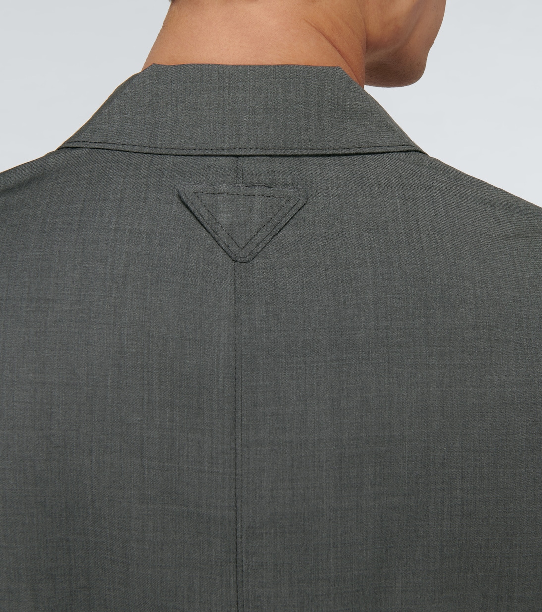 Single-breasted wool poplin jacket | Prada