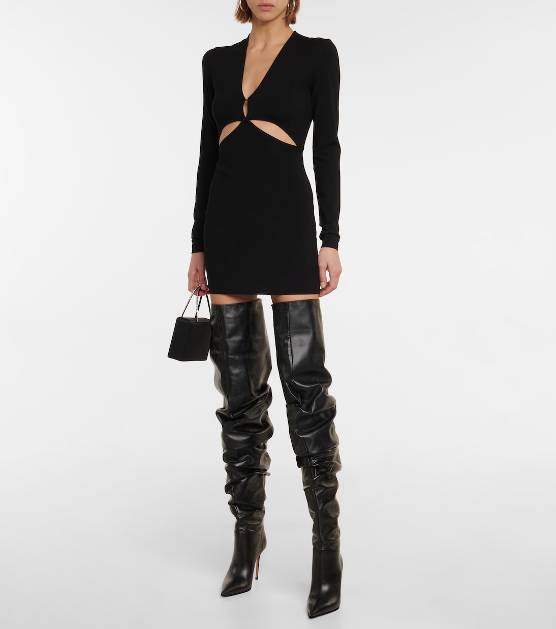 Overknee-Stiefel Jahleel aus Leder | Amina Muaddi
