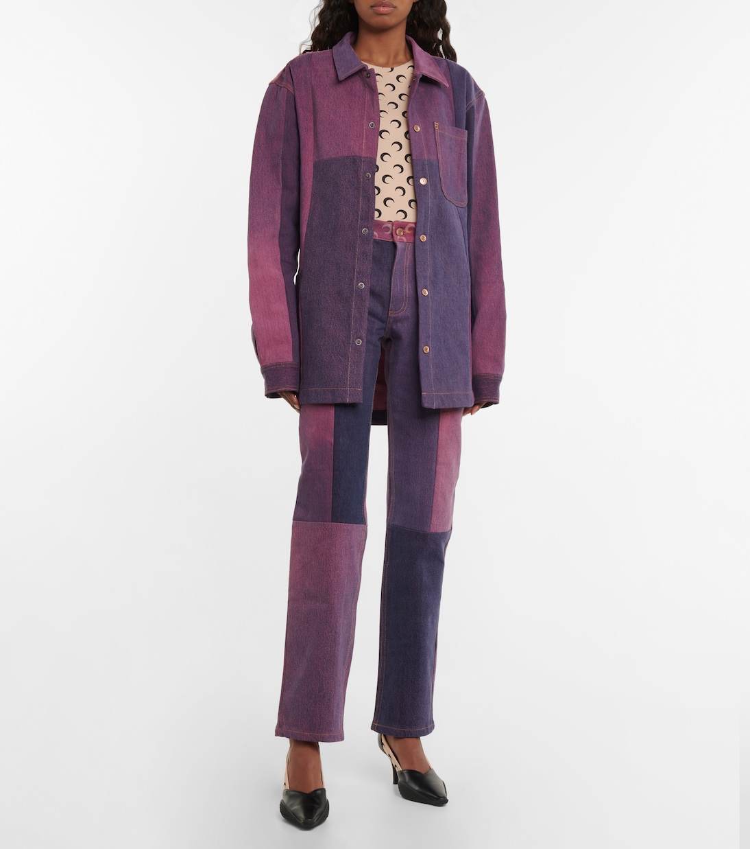 High-Rise Straight-Leg Jeans | Marine Serre