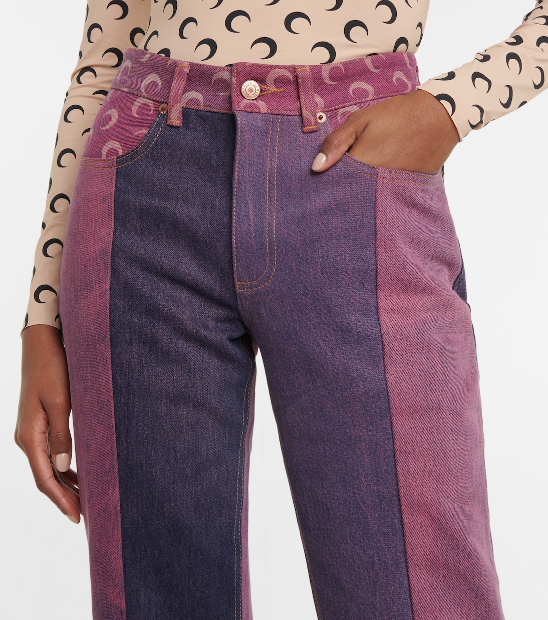 High-Rise Straight-Leg Jeans | Marine Serre