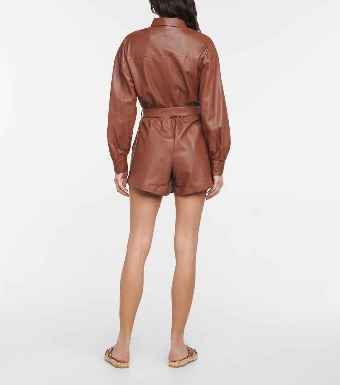 Belted leather playsuit | REDValentino