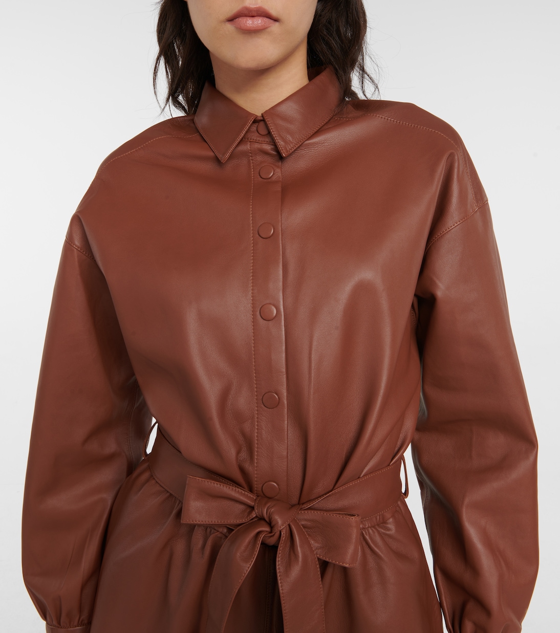 Belted leather playsuit | REDValentino