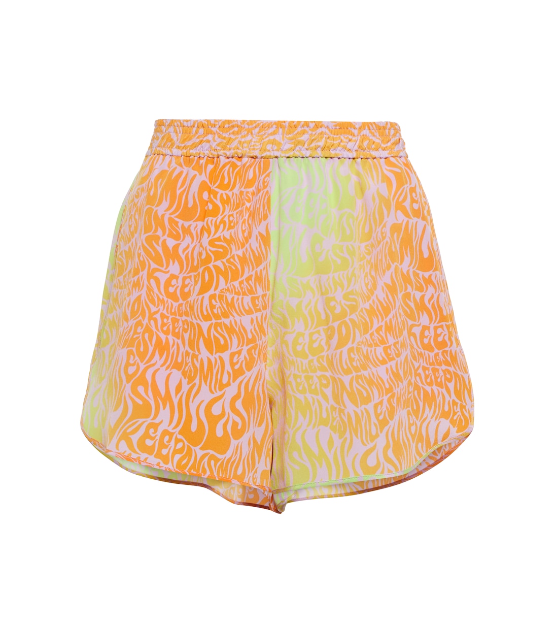 Shorts in seta con stampa | Stella McCartney