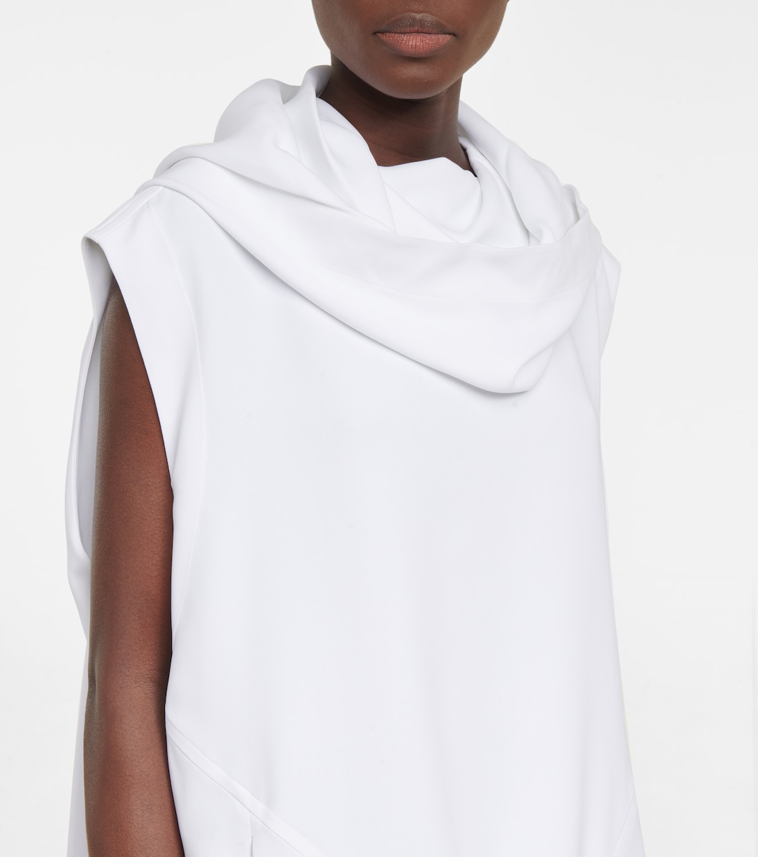Miniabito in misto seta con cappuccio | Alaïa