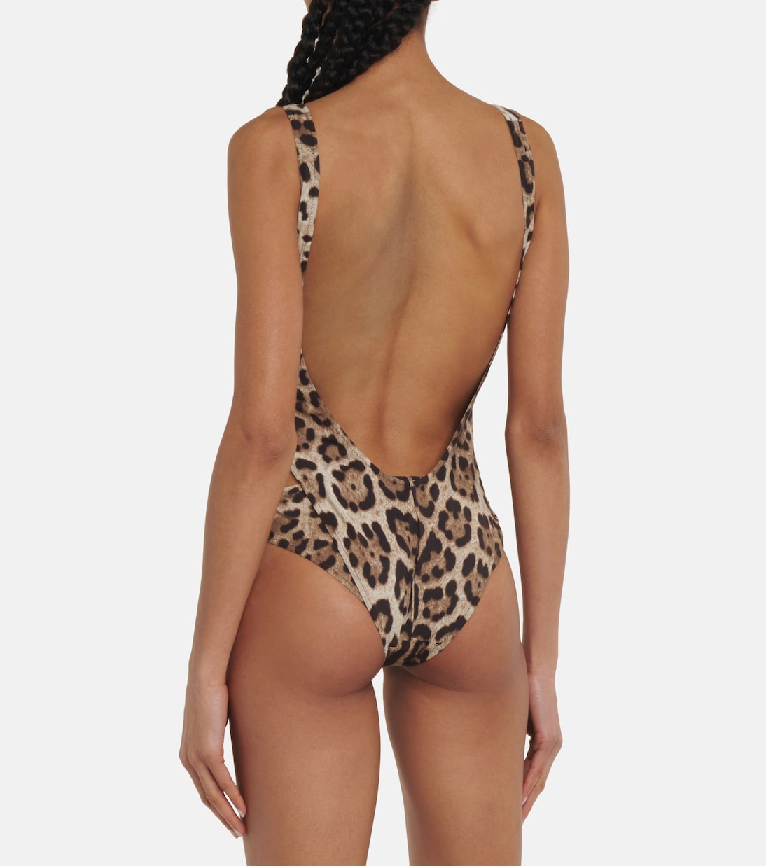 Leopard-print cutout swimsuit | Dolce&Gabbana