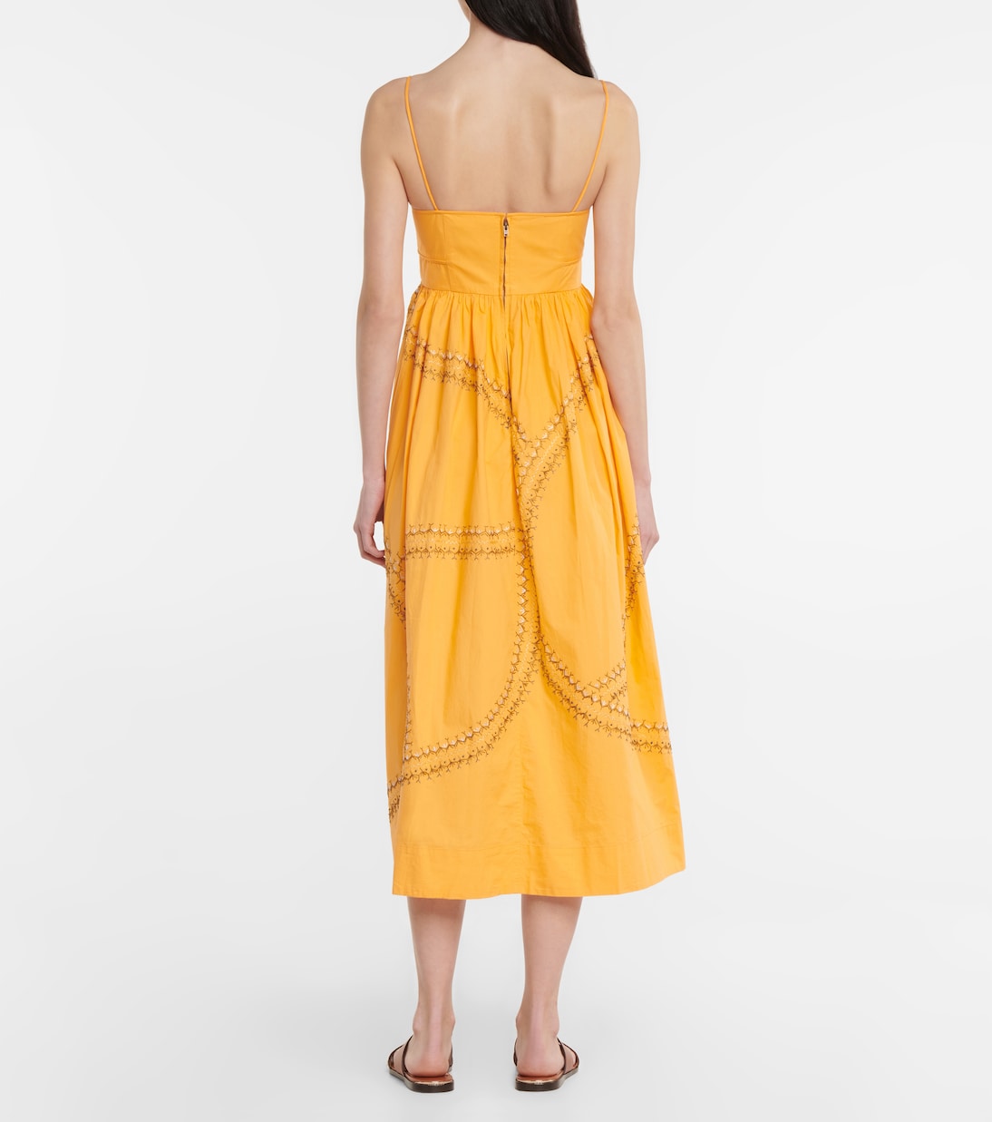 Vestido midi Mariza en popelín de algodón | Ulla Johnson