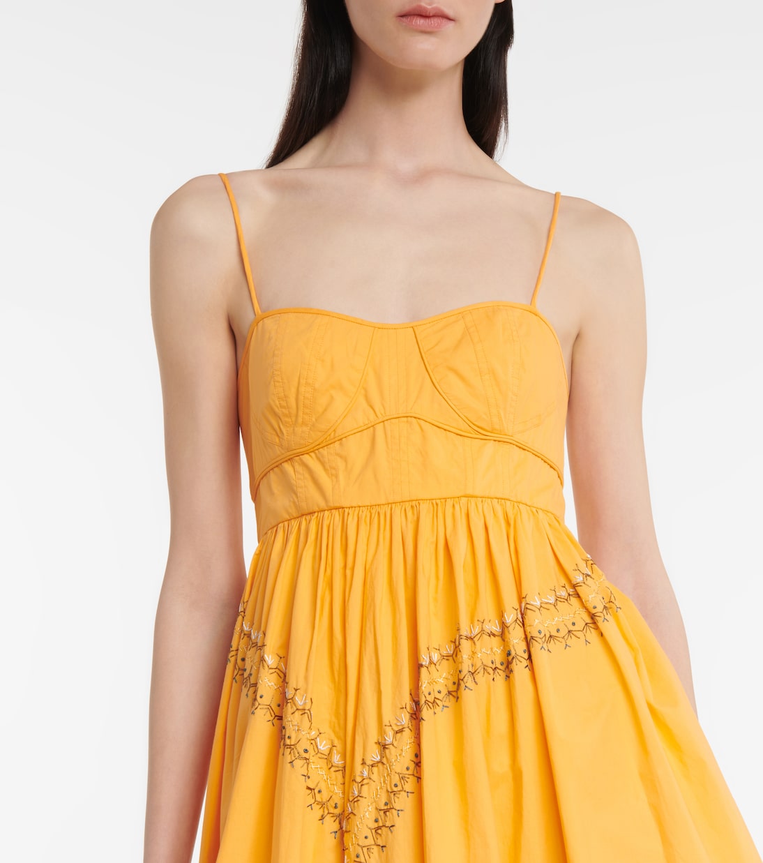 Vestido midi Mariza en popelín de algodón | Ulla Johnson