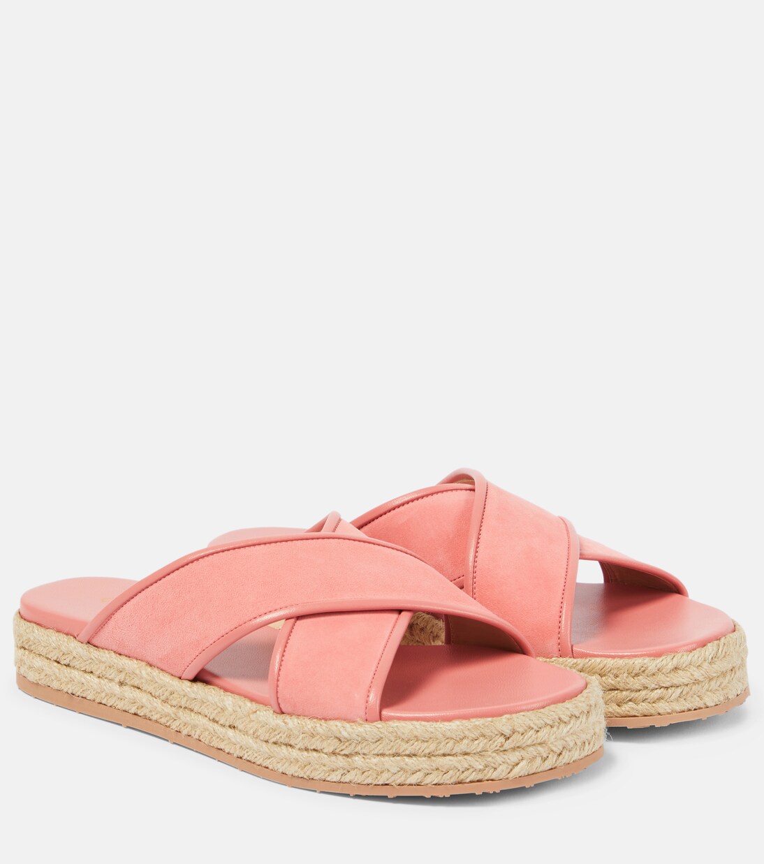 Sandali espadrillas in suede e pelle | Gianvito Rossi