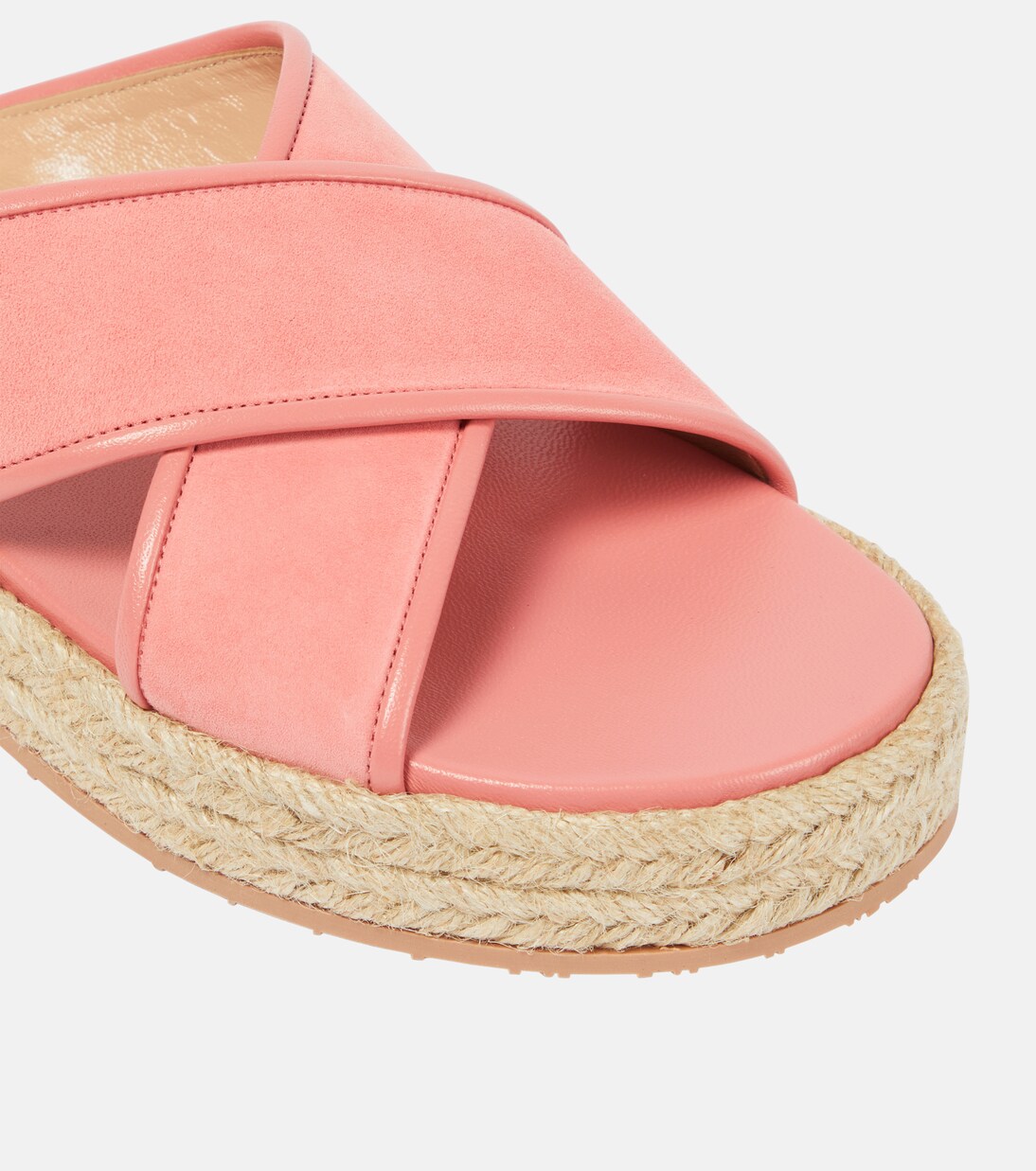 Sandali espadrillas in suede e pelle | Gianvito Rossi
