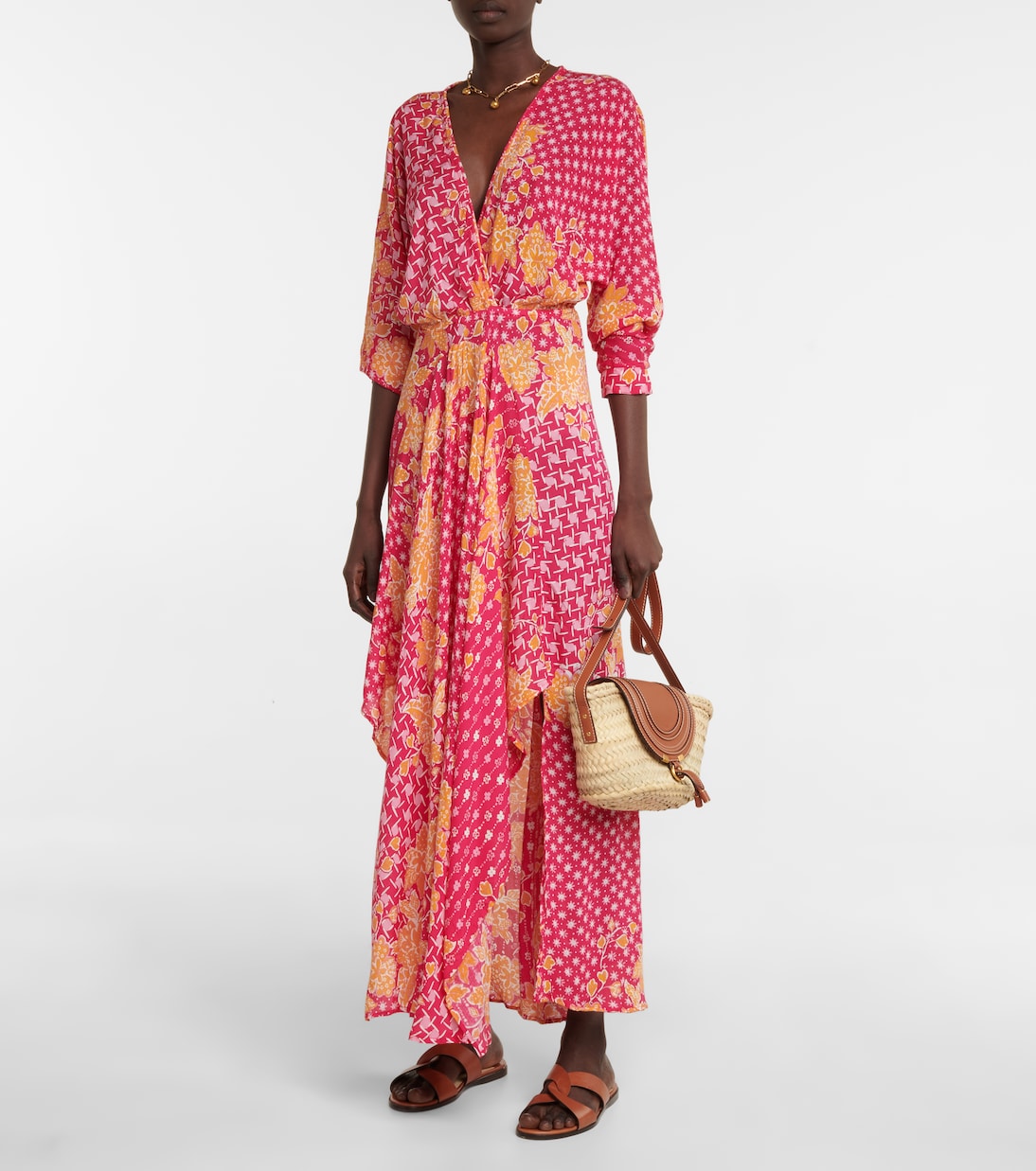 Vestido largo Ilona floral | Poupette St Barth