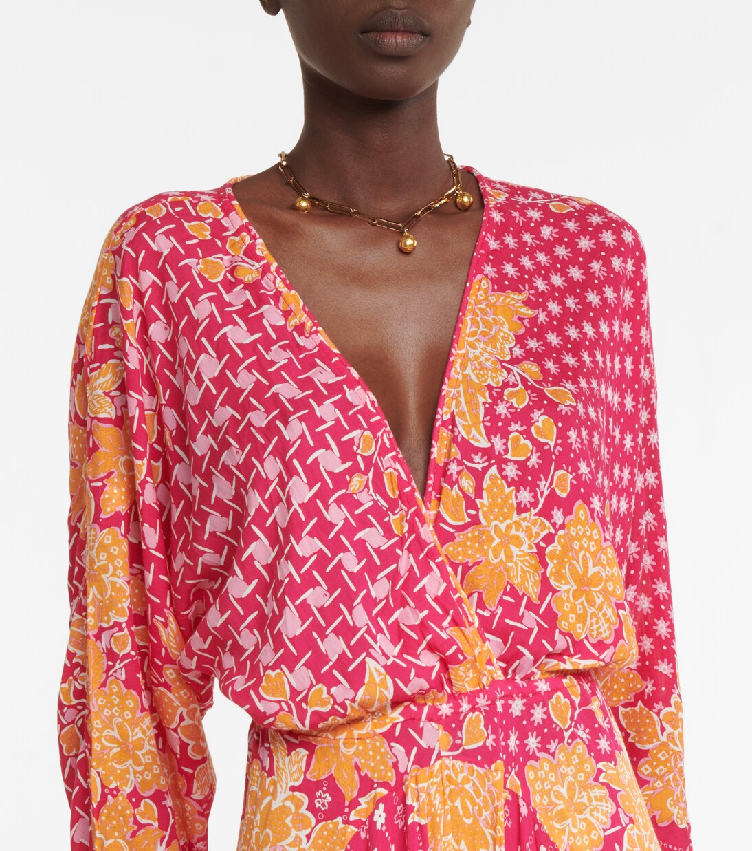 Vestido largo Ilona floral | Poupette St Barth