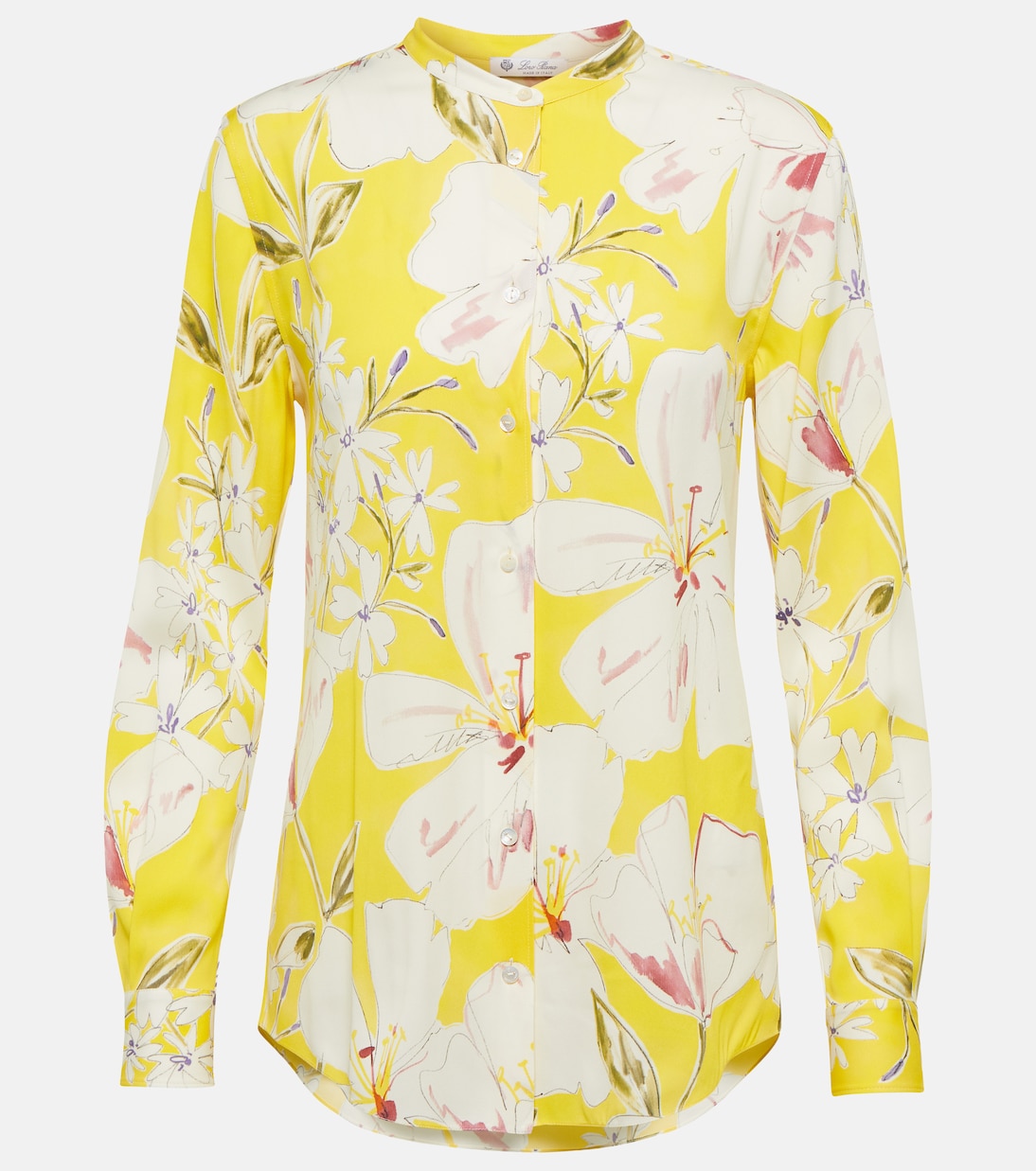 Camicia in misto seta con stampa | Loro Piana