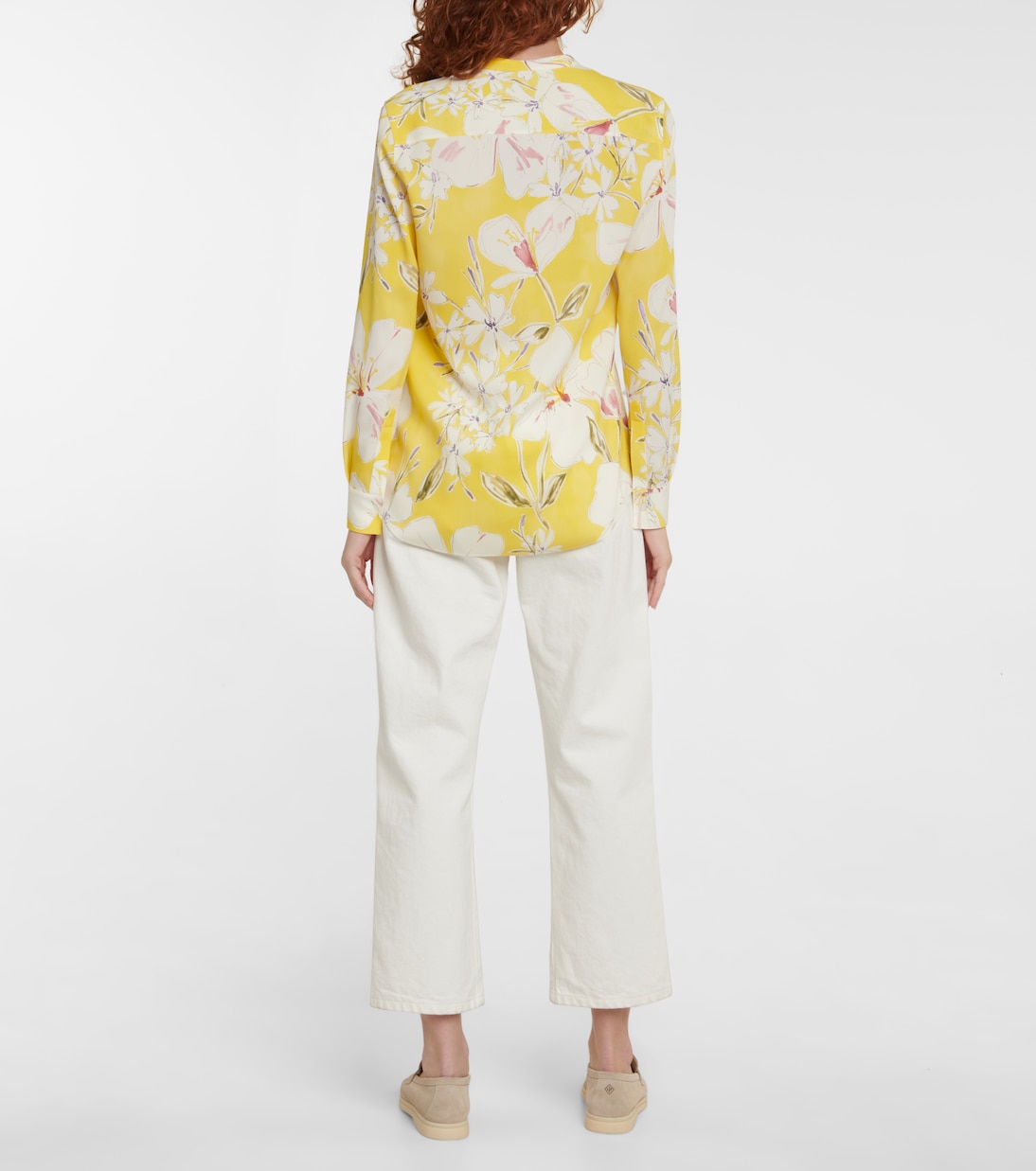 Camicia in misto seta con stampa | Loro Piana
