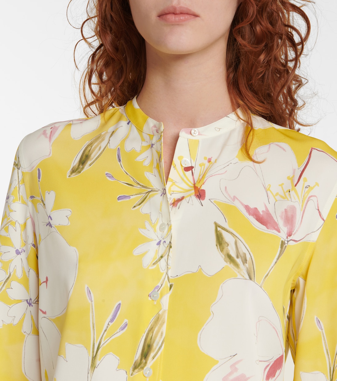 Camicia in misto seta con stampa | Loro Piana