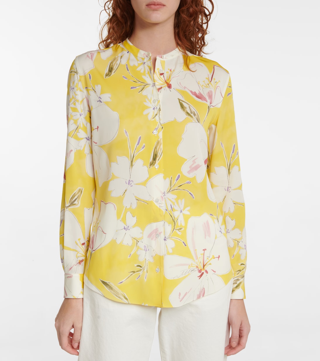 Camicia in misto seta con stampa | Loro Piana