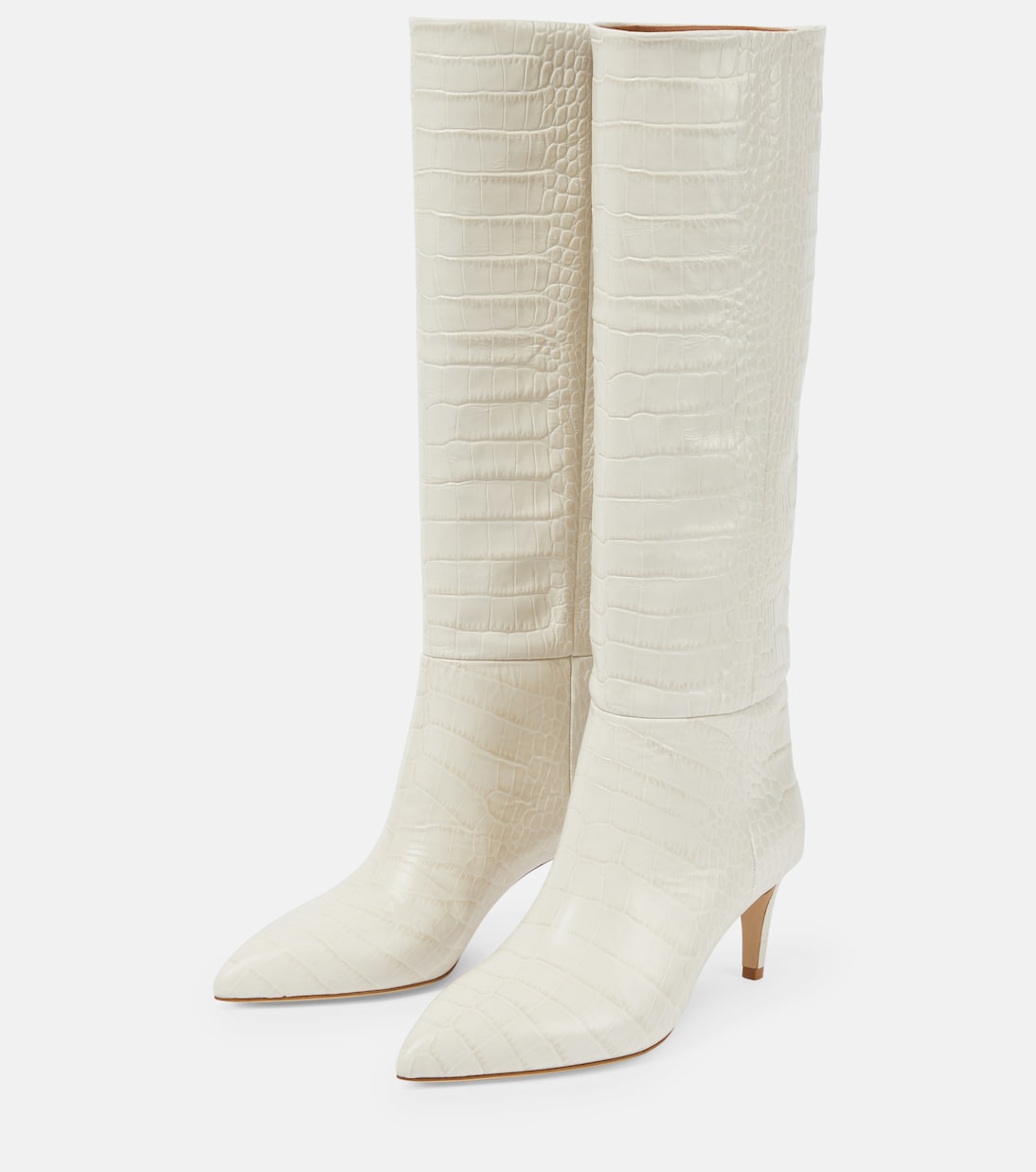 Botas altas de piel efecto cocodrilo | Paris Texas