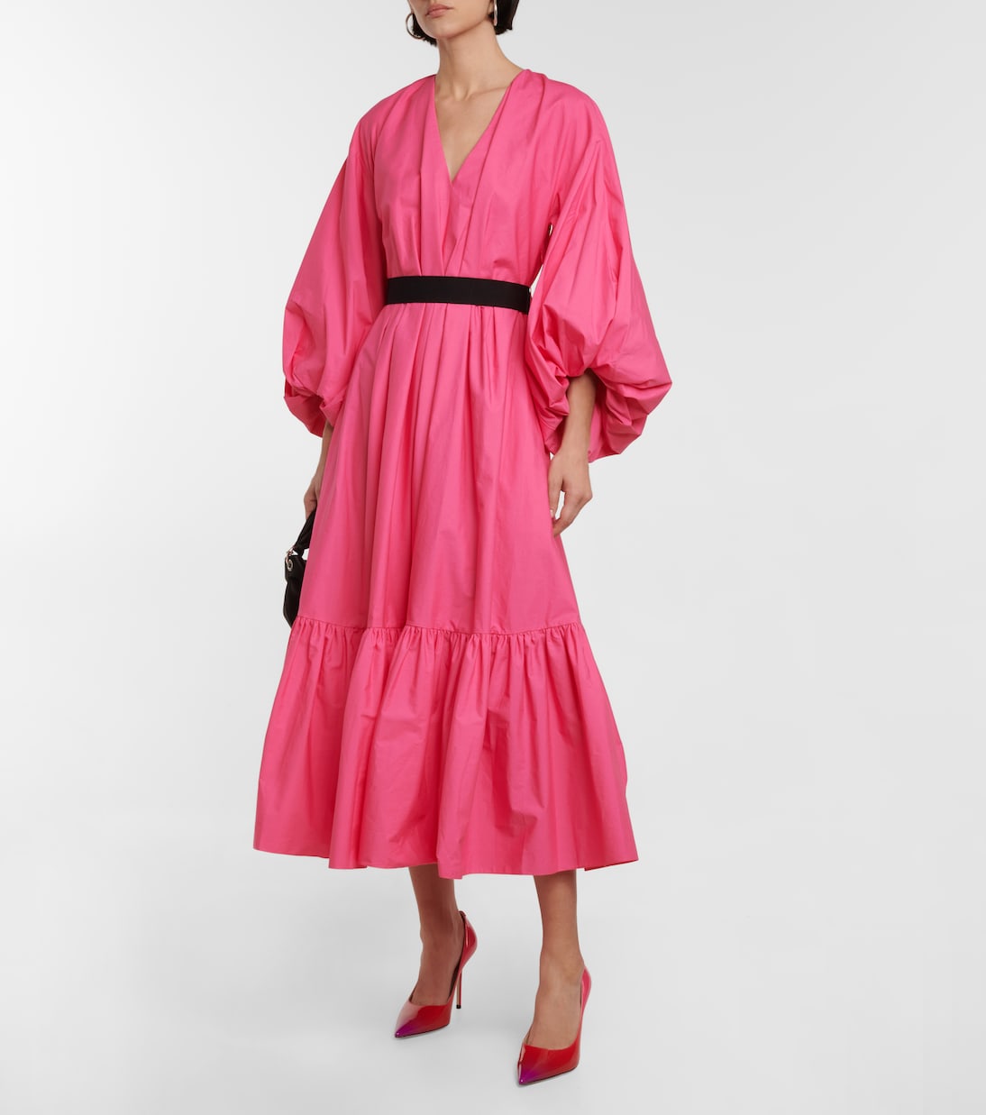 Zaineb belted poplin gown | Roksanda