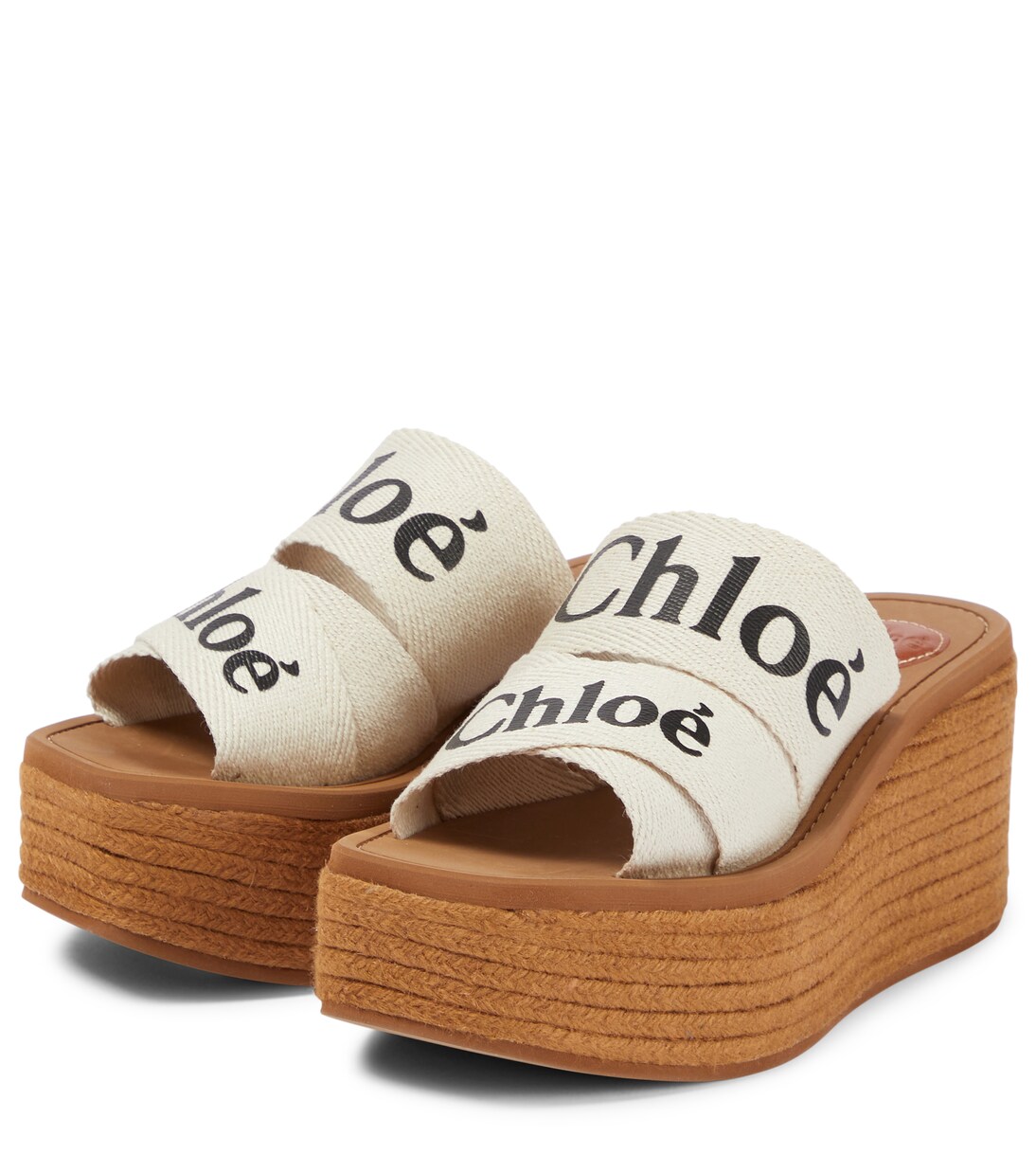 Woody canvas platform espadrille sandals | Chloé