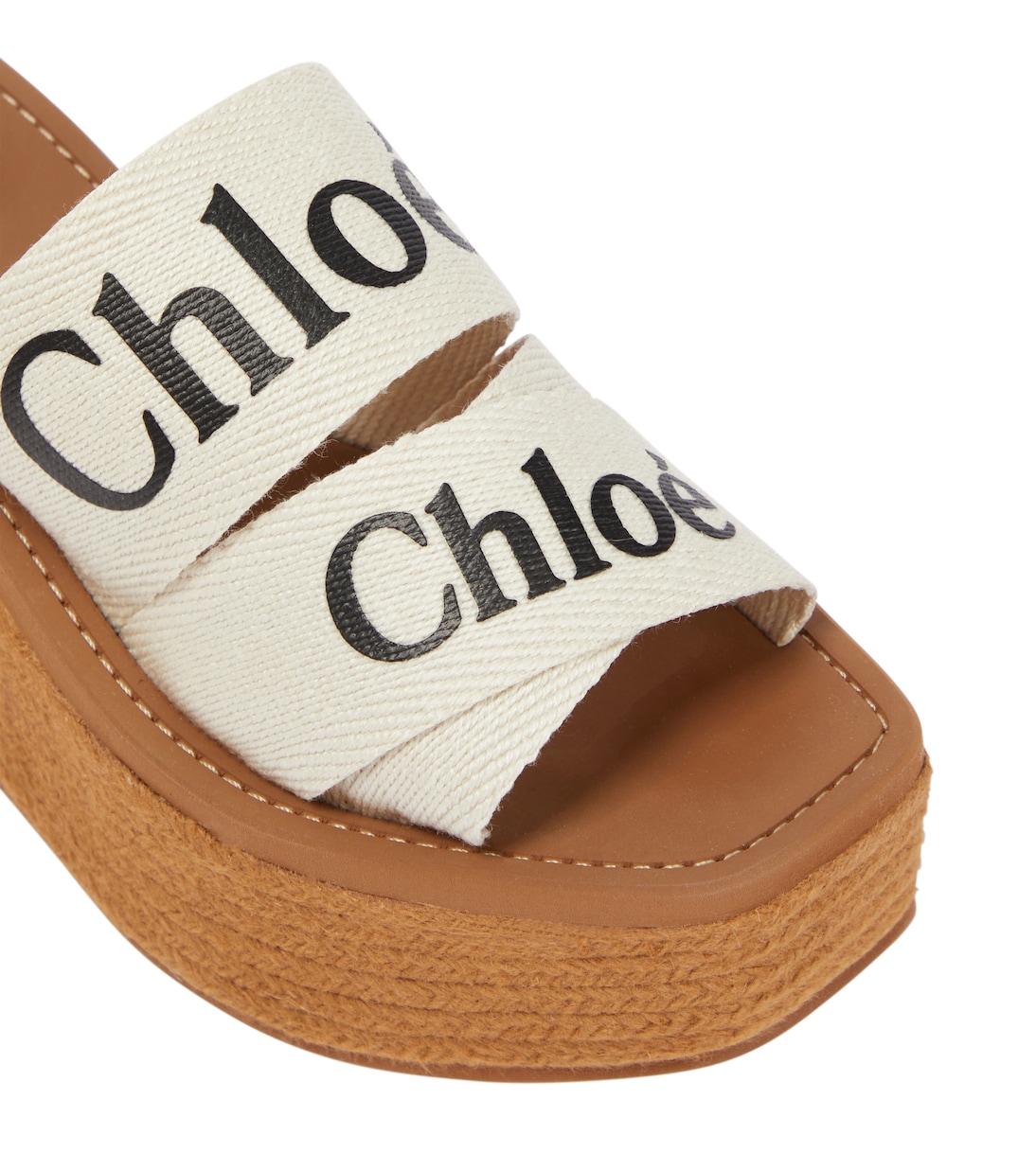 Woody canvas platform espadrille sandals | Chloé